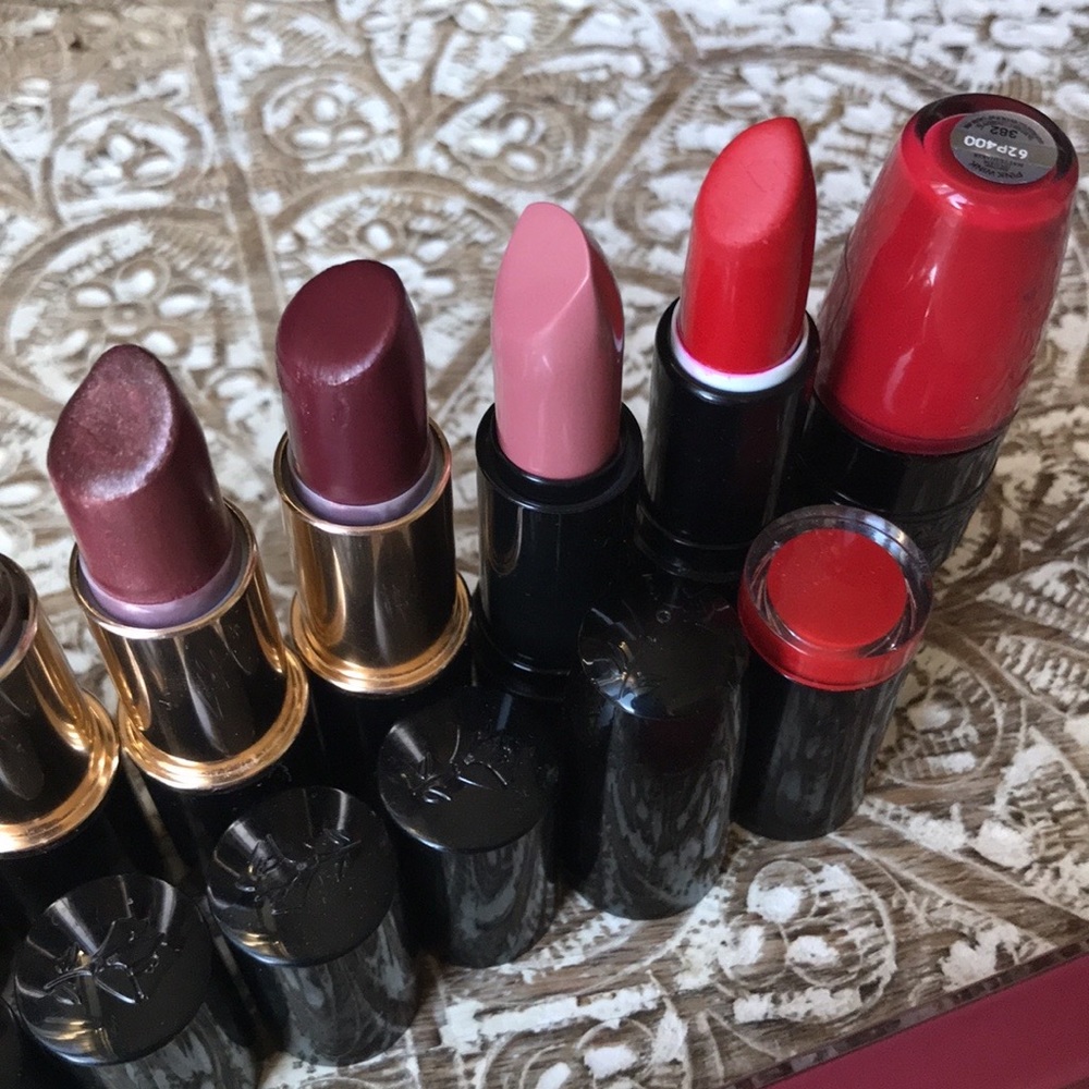 Lancome lipsticks pink nude cream gold shimmer red matte - Picture 7 of 13